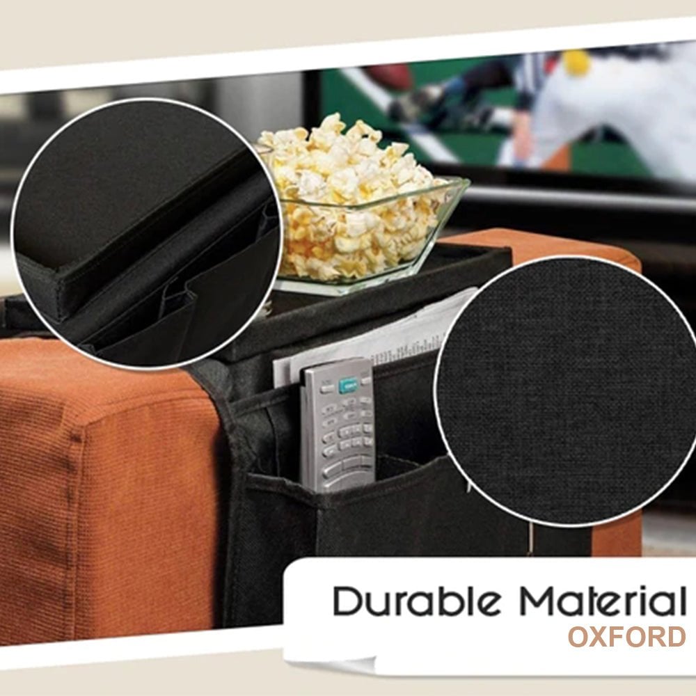Sofa Armrest Tray With Organiser