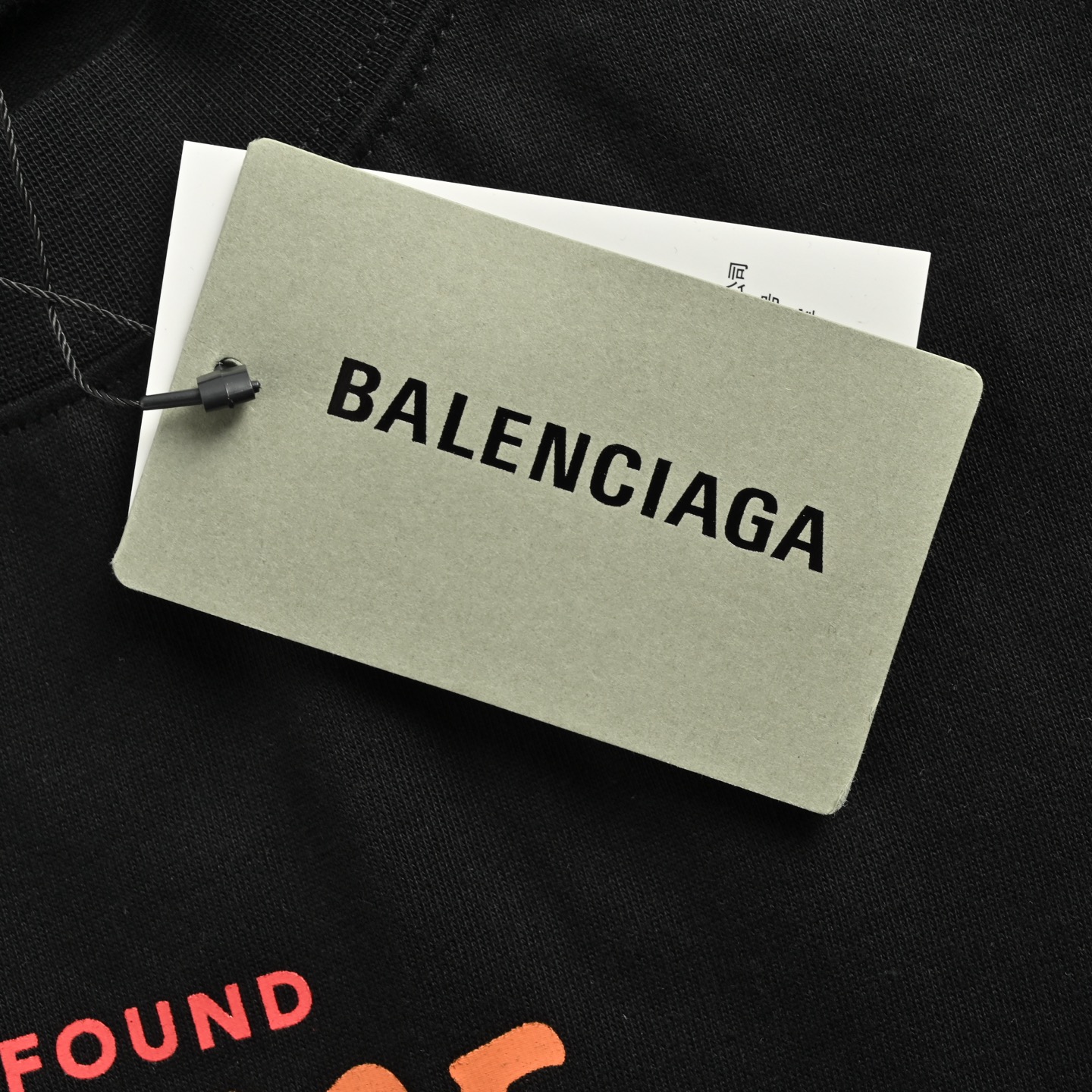 Balenciaga 25ss reverse letter embroidered print short sleeve