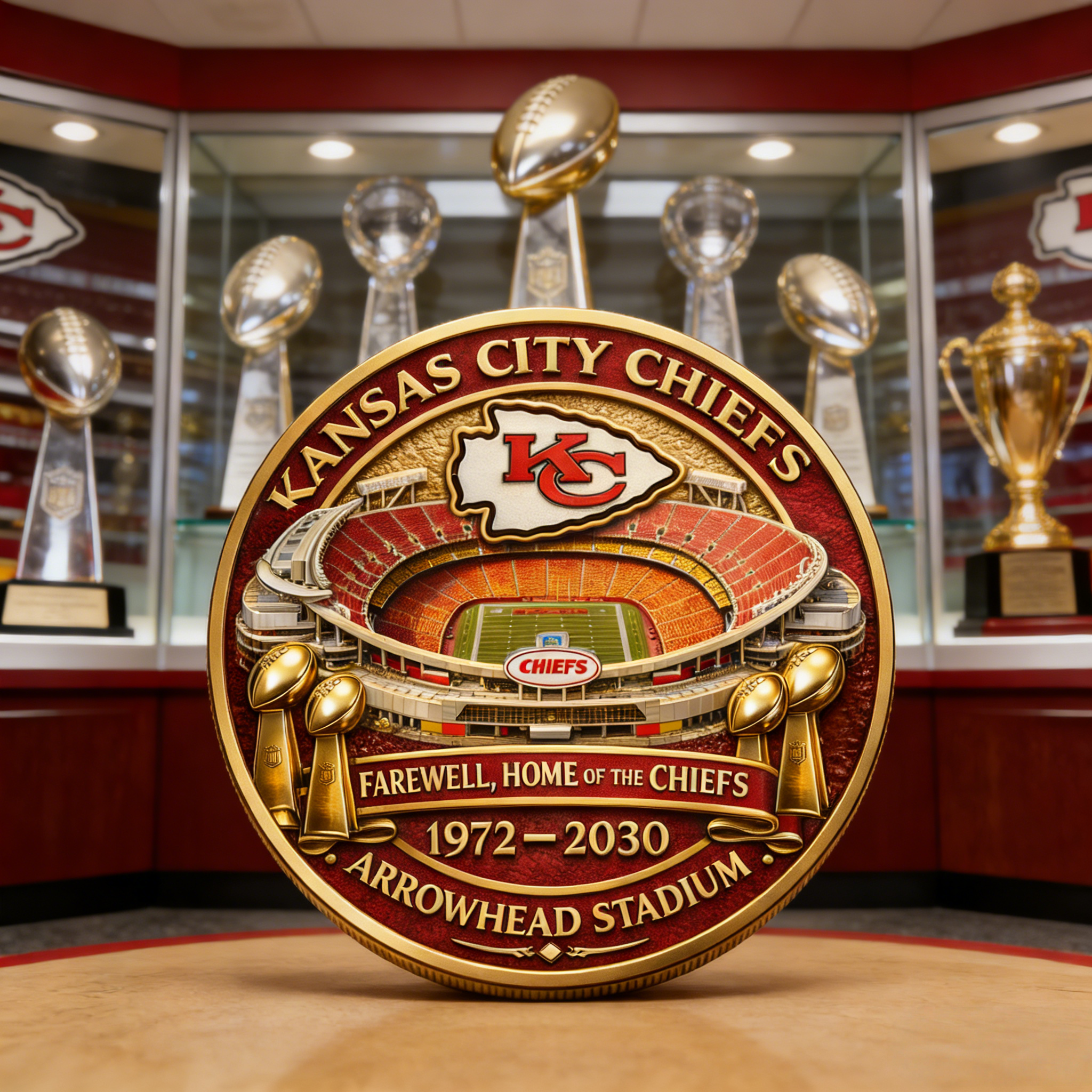 Chiefs ARROWHEAD STADIUM Farewell Commemorative coin