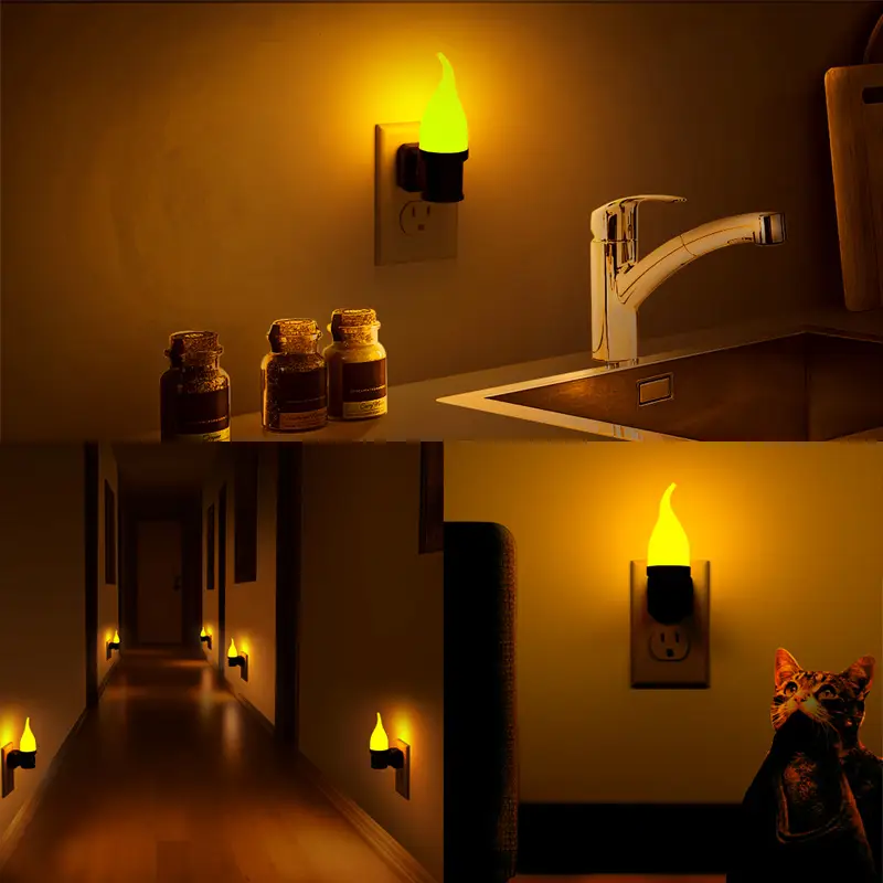 🎄CHRISTMAS ON SALE🔥Flickering Candle Nightlight with Dusk to Dawn Sensor