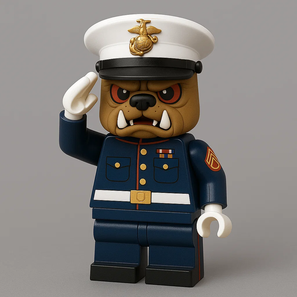 250th Anniversary USMC French Bulldog Sergeant Collector's Figure