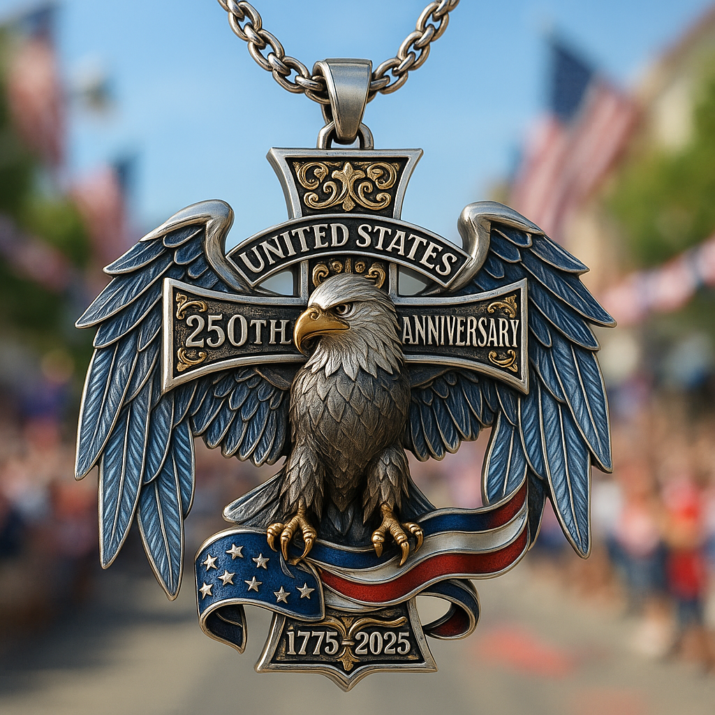 United States 250th Anniversary Eagle Pendant