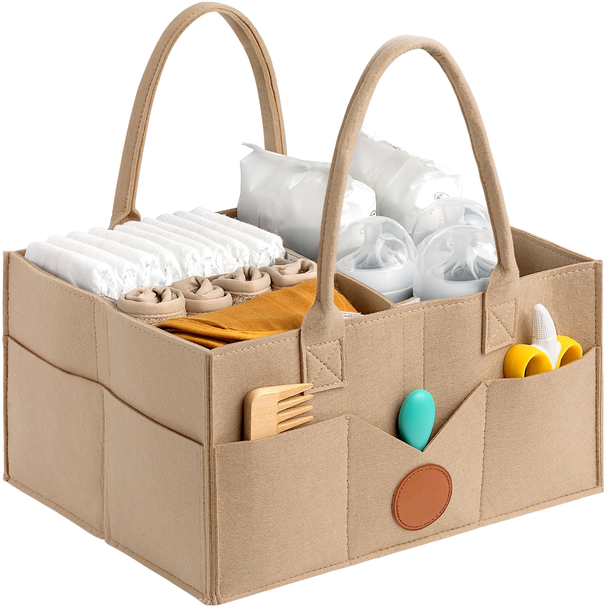 🔥Last Day 50% OFF🔥Multi-compartment Large Capacity Organizer - Diaper Caddy Organizer - Baby Organizer for Nursery