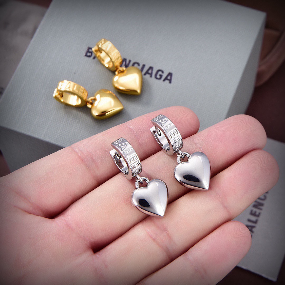 Balenciaga Heart Earrings
