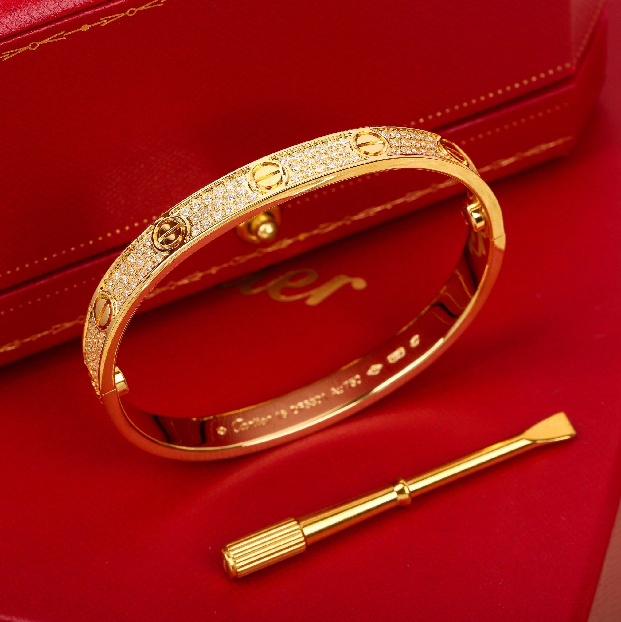 Cartier wide version of the star bracelet