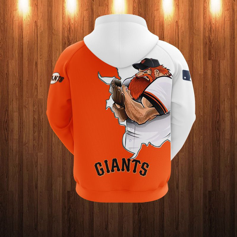 SAN FRANCISCO GIANTS HOODIES 3D MASCOT DESIGN
