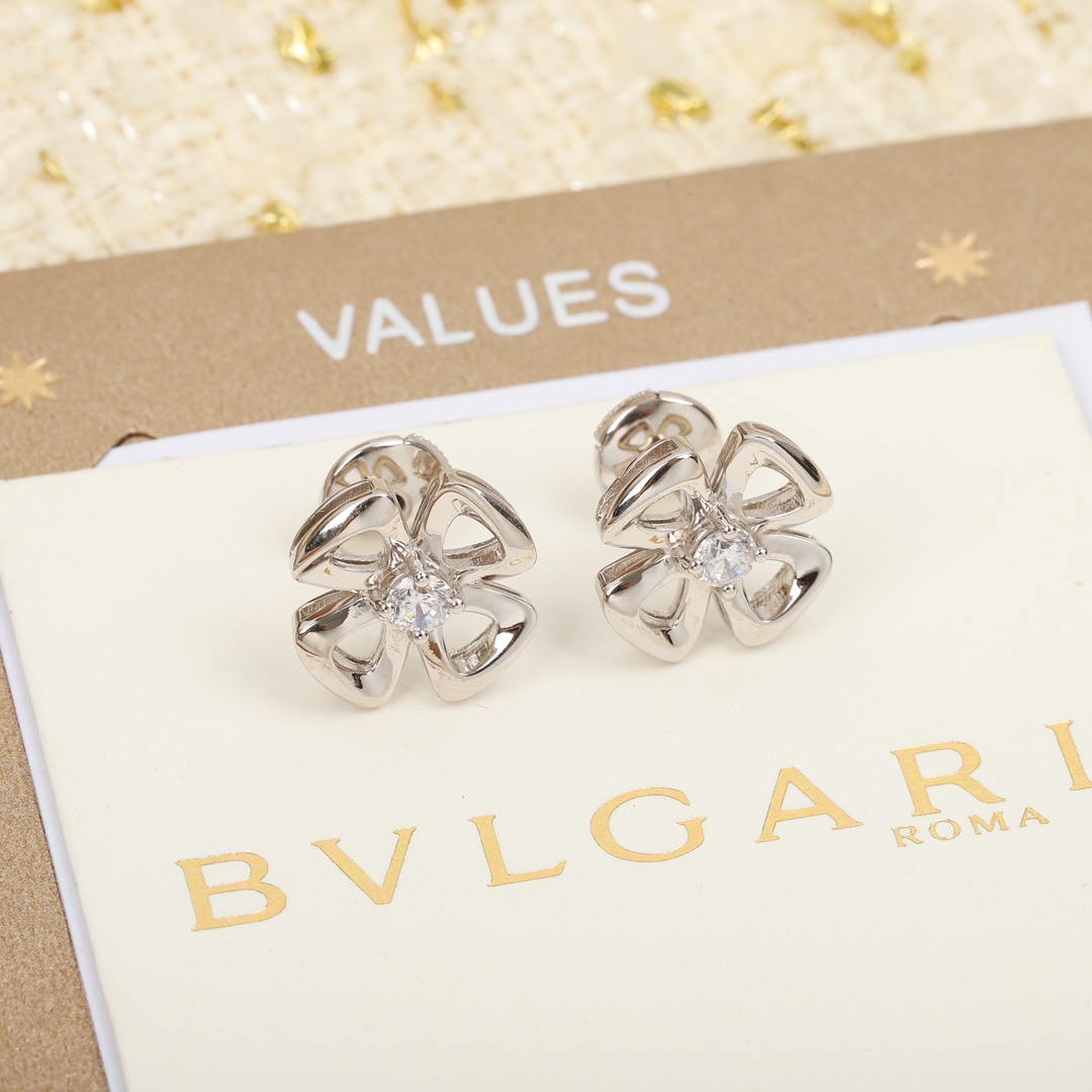 Bulgari Petal Polished Earrings