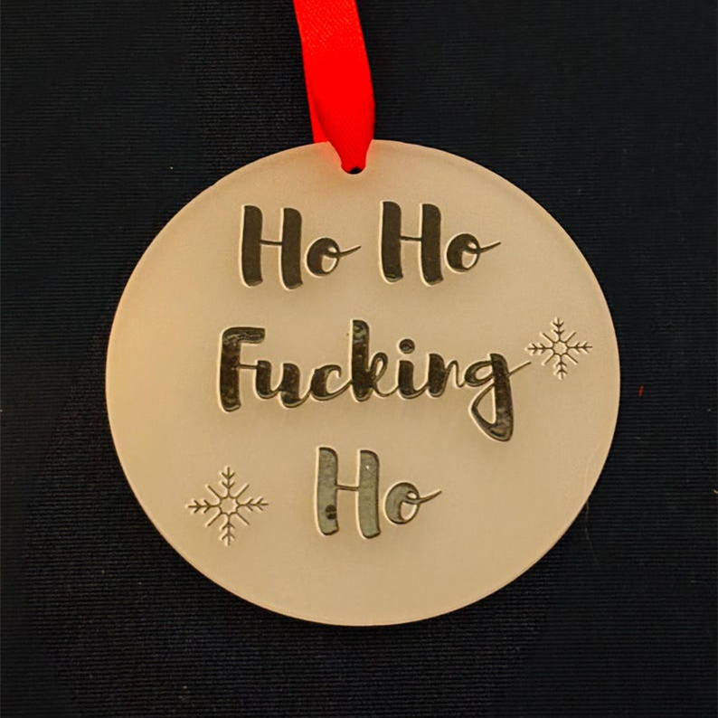 Rude Christmas Bauble