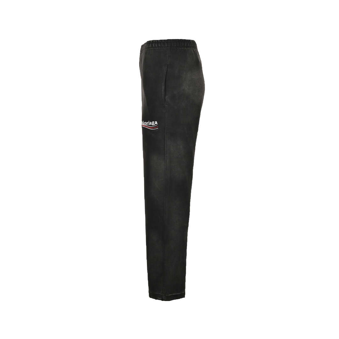 Balenciaga 24Fw Cola Embroidery Fried Snowflakes Wide Leg Pants