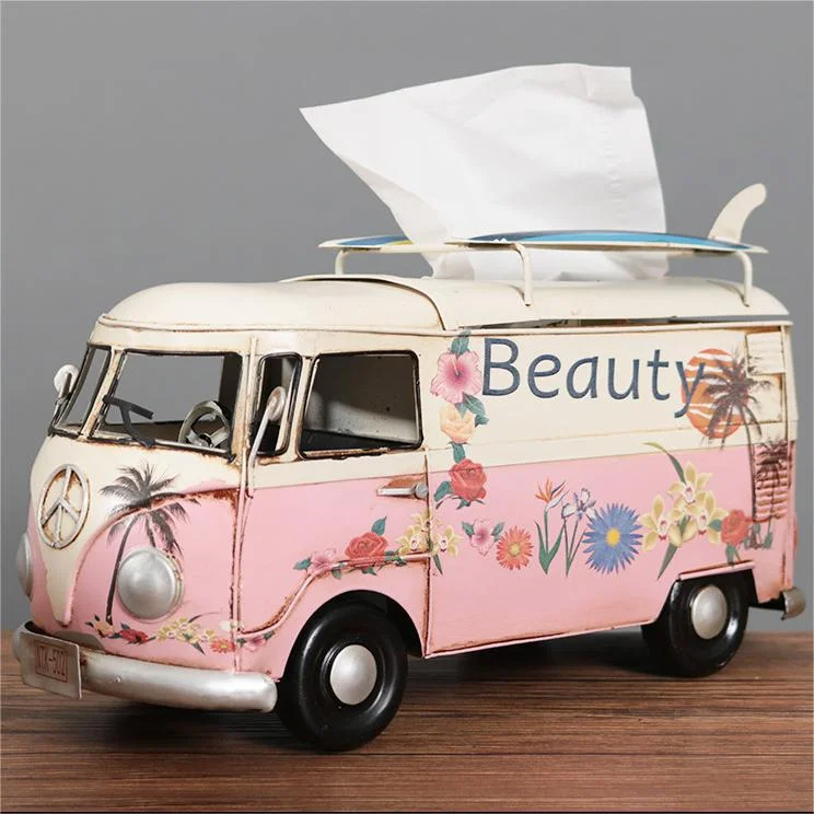 🚐Vintage Car Metal Tissue Box