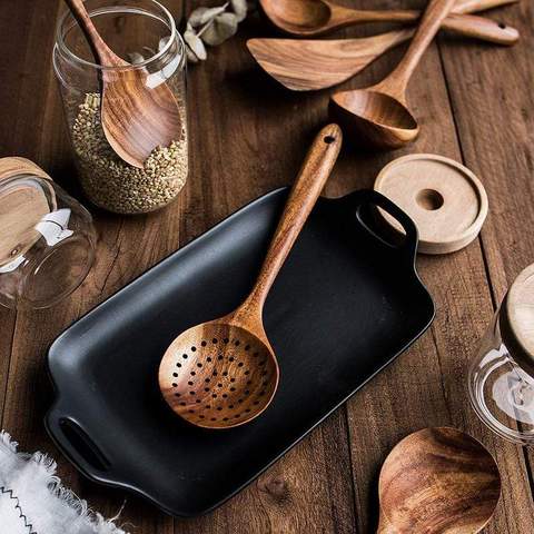 🎅Early Christmas Sale🎅TEAK WOODEN UTENSIL SET
