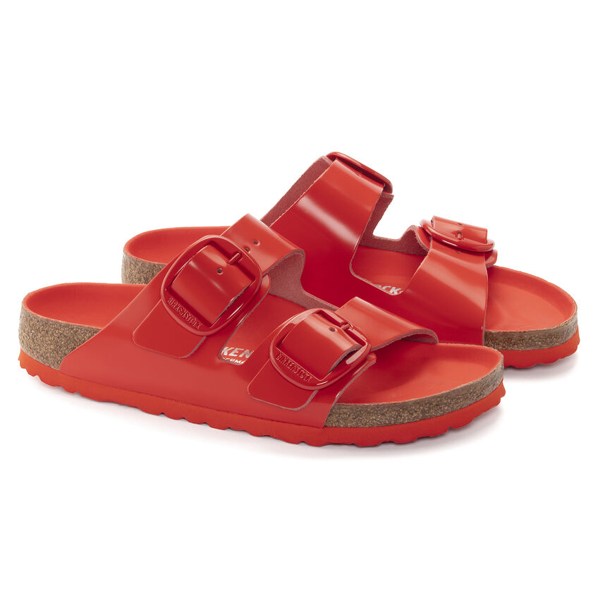 Arizona Big Buckle Natural Leather Patent B-33547