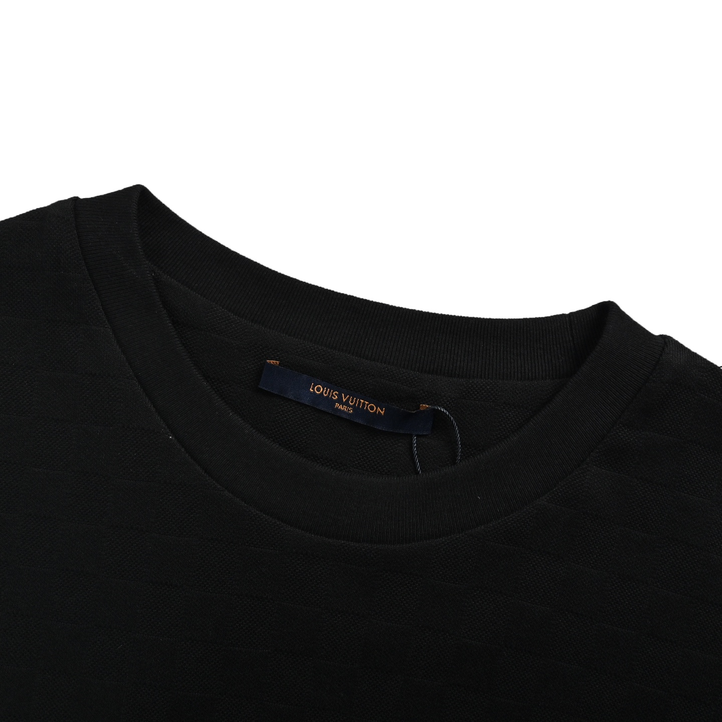 Louis Vuitton 25ss short sleeve with gold-tone embroidered piqué checkerboard