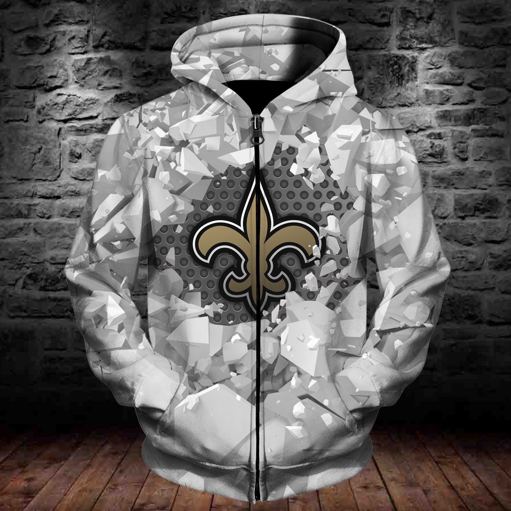 SAINTS HOODIE 3D ICE4