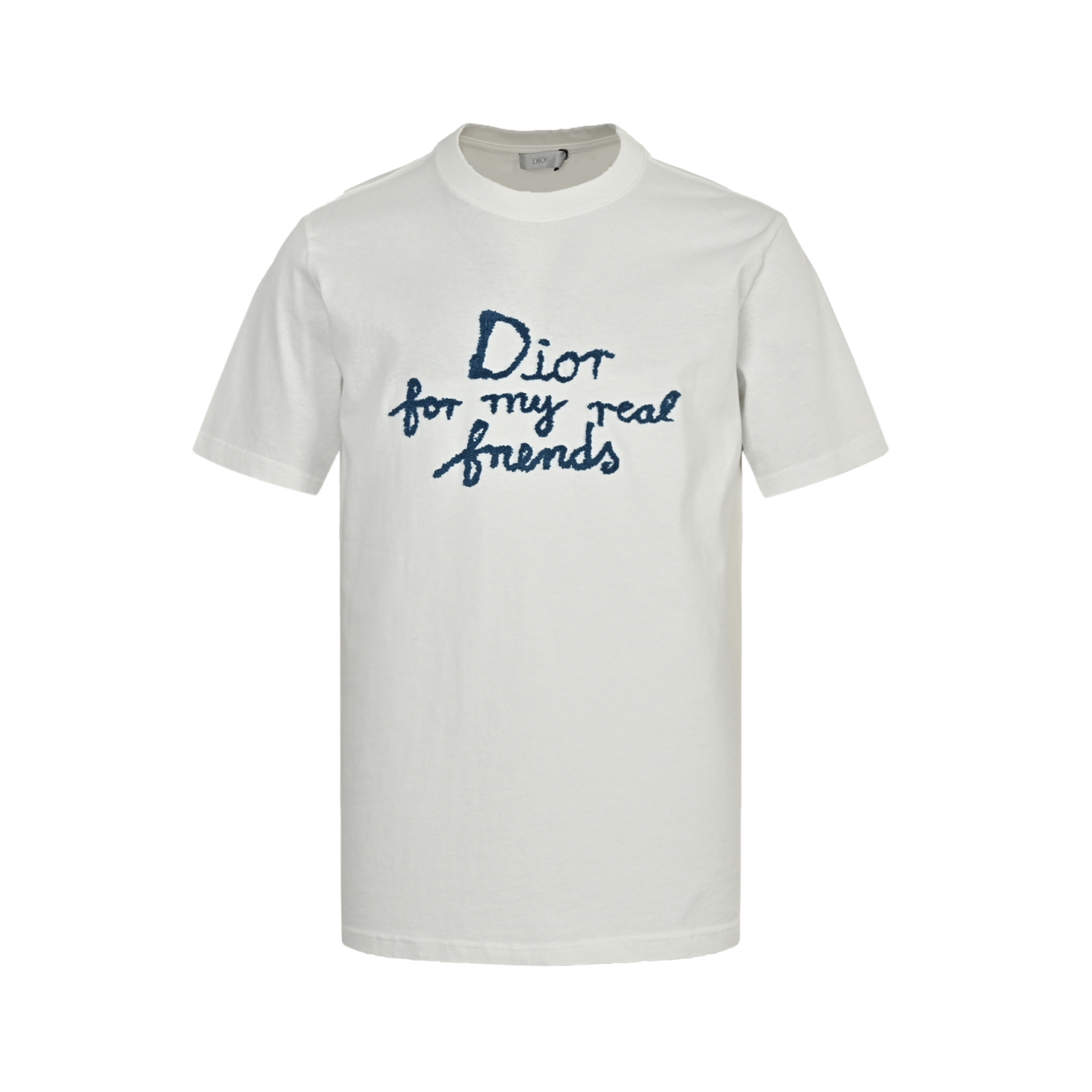 Dior 25ss towel embroidery letter short sleeve