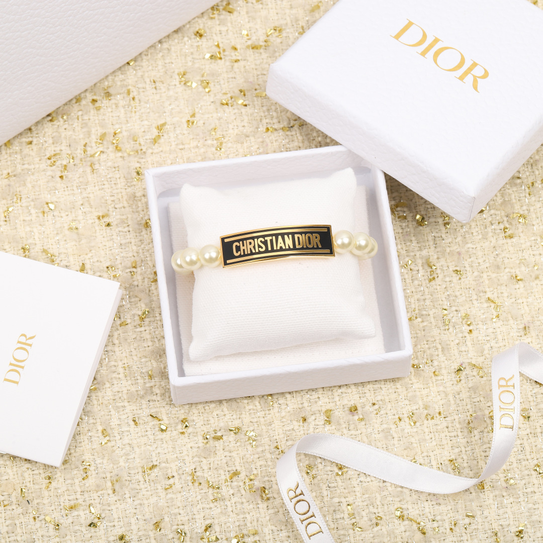 Dior Letter Brand Pearl Bracelet