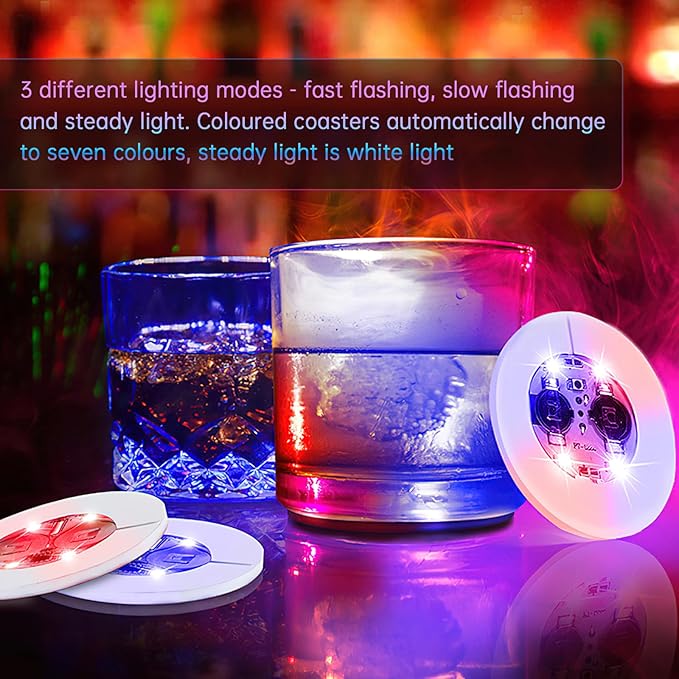✨✨LED Luminous Bottle Stickers and Coasters