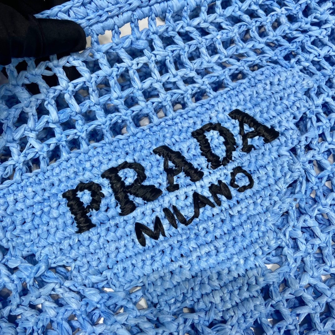 Prada Raffia Tote Bag 1BG393