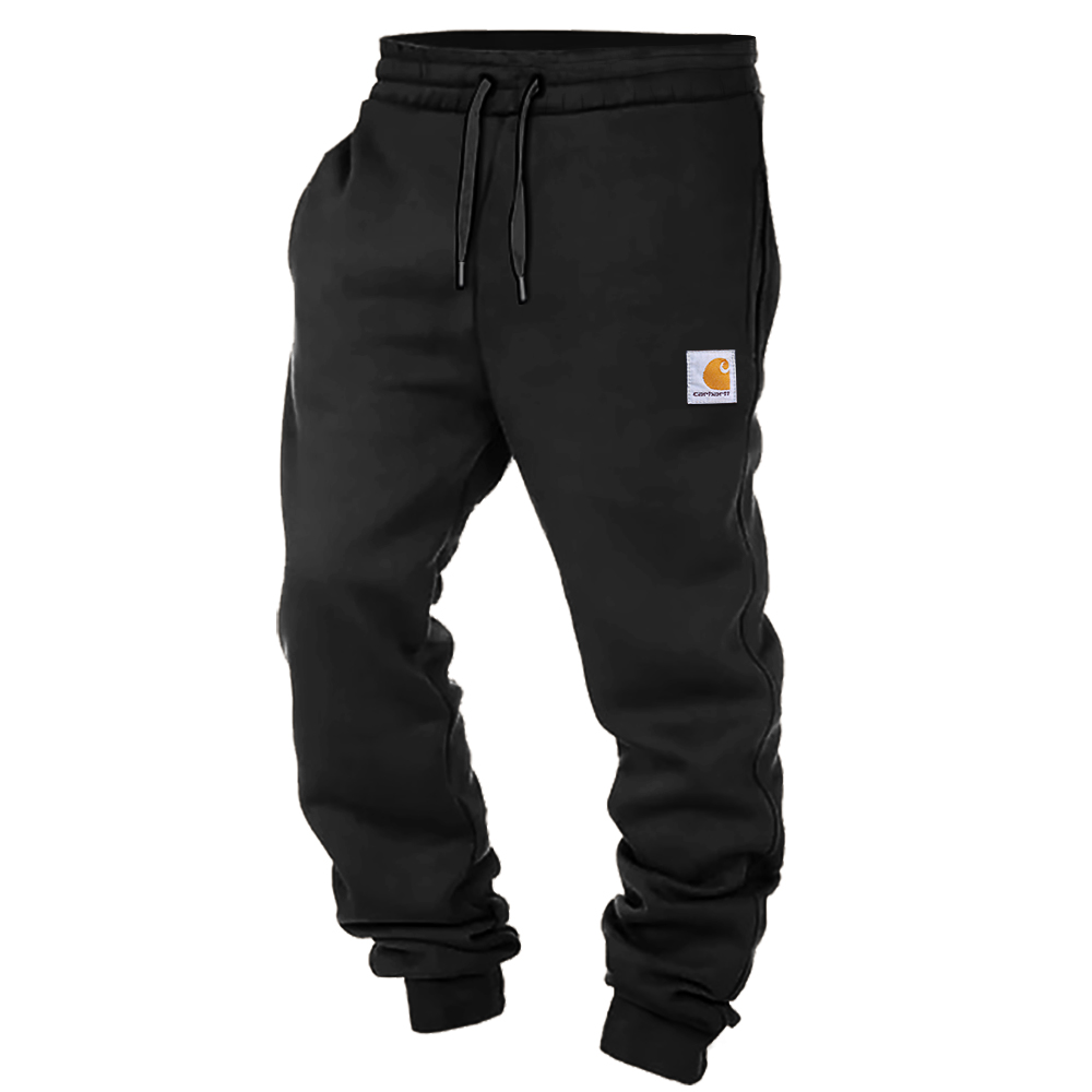 Men's Black Jogger with Iconic Patch - Perfect for Casual and Active Wear