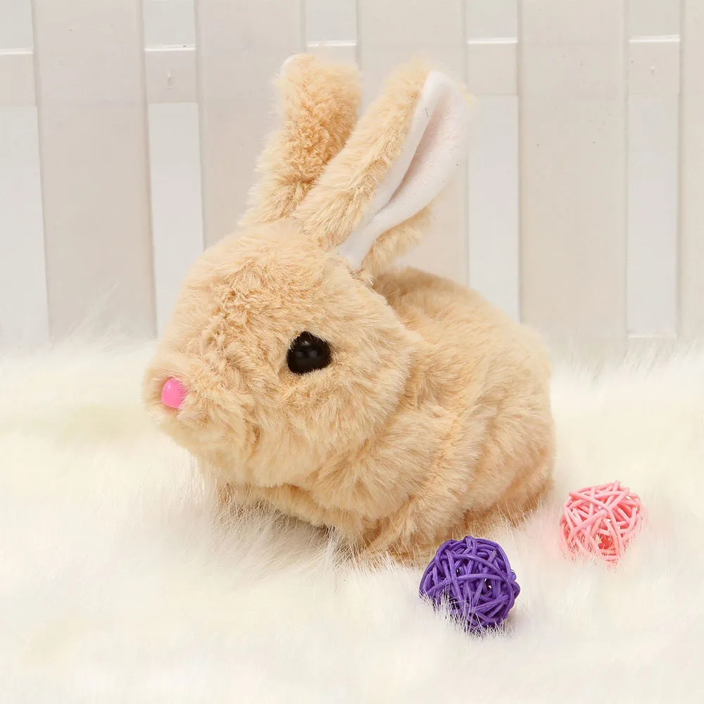 Educational Interactive Toys Bunnies Can Walk and Squeaky Easter Gift