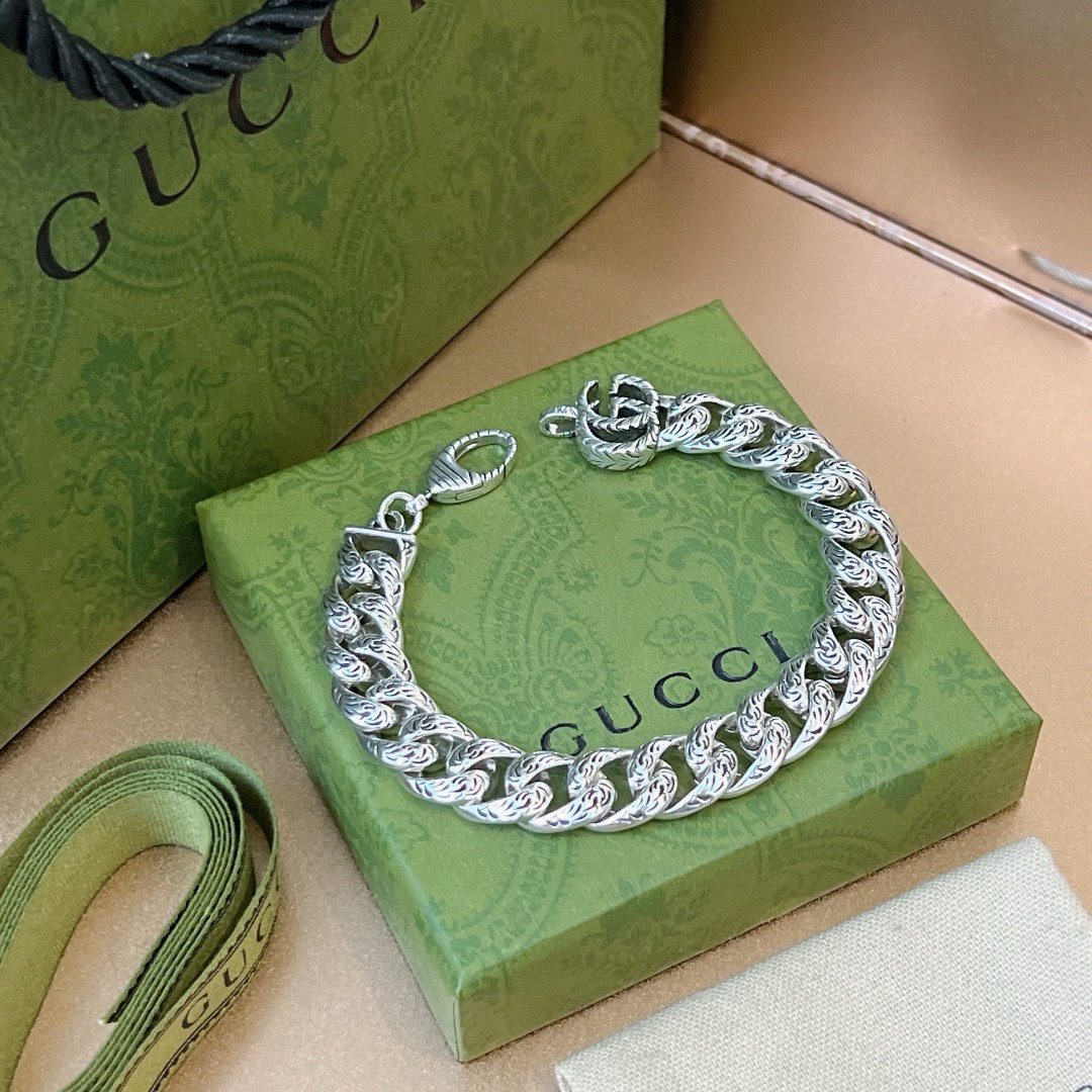 Gucci GG Flat Chain Bracelet