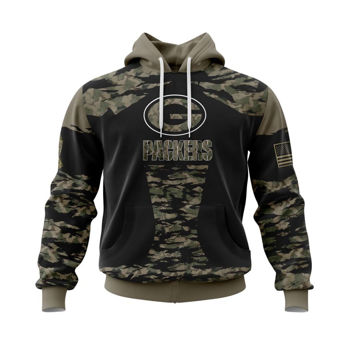 GREEN BAY PACKERS 3D HOODIE FLAG107
