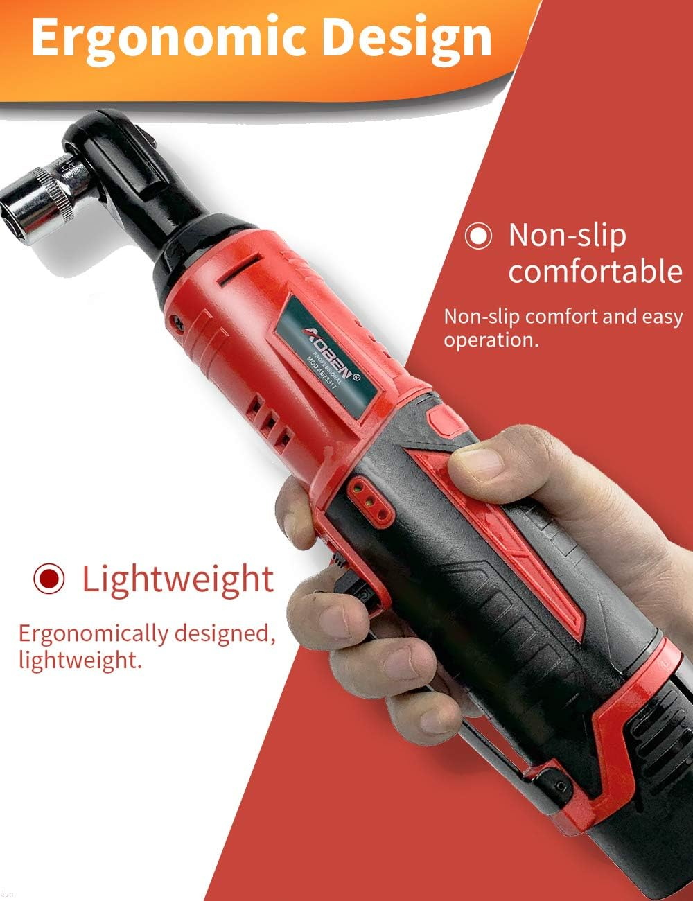High-Torque Cordless Electric Ratchet Wrench