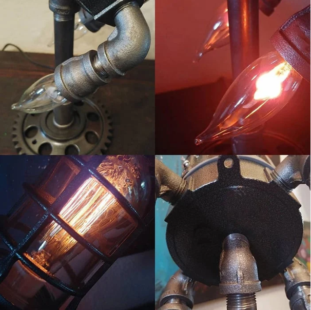 🚀Steampunk Rocket Lamp for Home Decoration