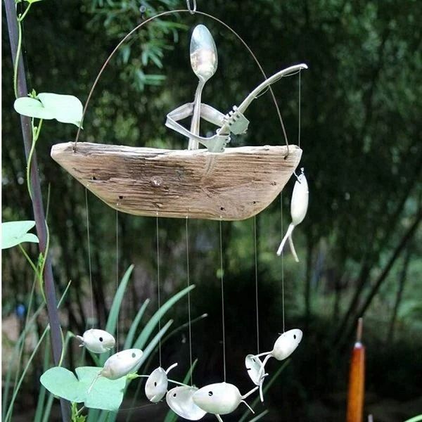 Fishing Man Wind Chime