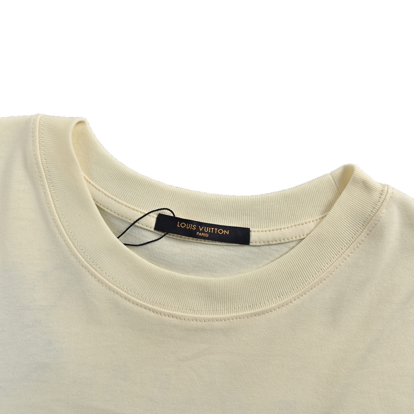 Louis Vuitton 25ss embroidered logo foam lettering short sleeves