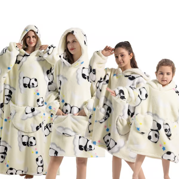 Cozy Oversized Blanket Hoodie with Big Pocket