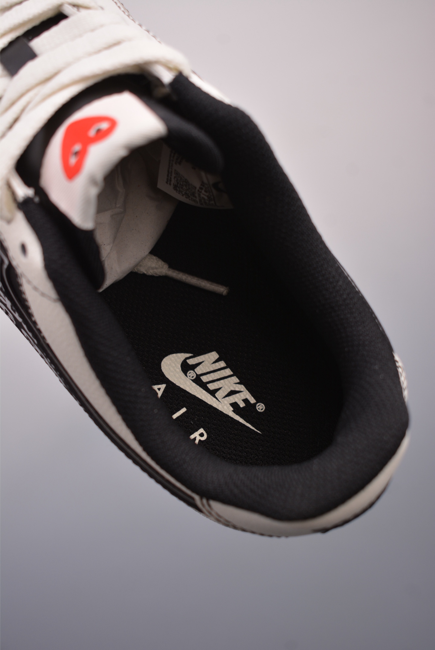 The North Face x CDG x Nike Air Force 1’07 Low TNF white and black KY8899-110