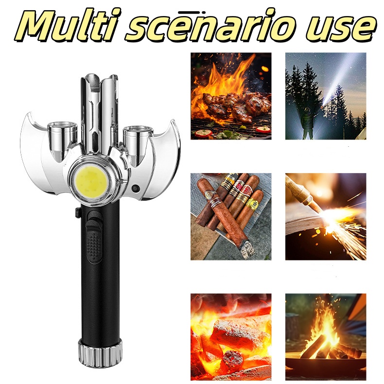 🔥Last Day 50% OFF🔥Multi-functional COB Lighting High Temperature Flamethrower Gun Windproof Direct Lighter