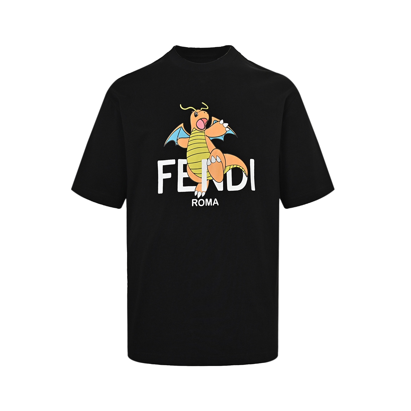 Fendi 24ss Pokémon co-branded Charmander print short sleeves
