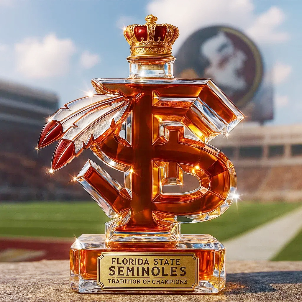 Florida State Seminoles Whiskey Bottle