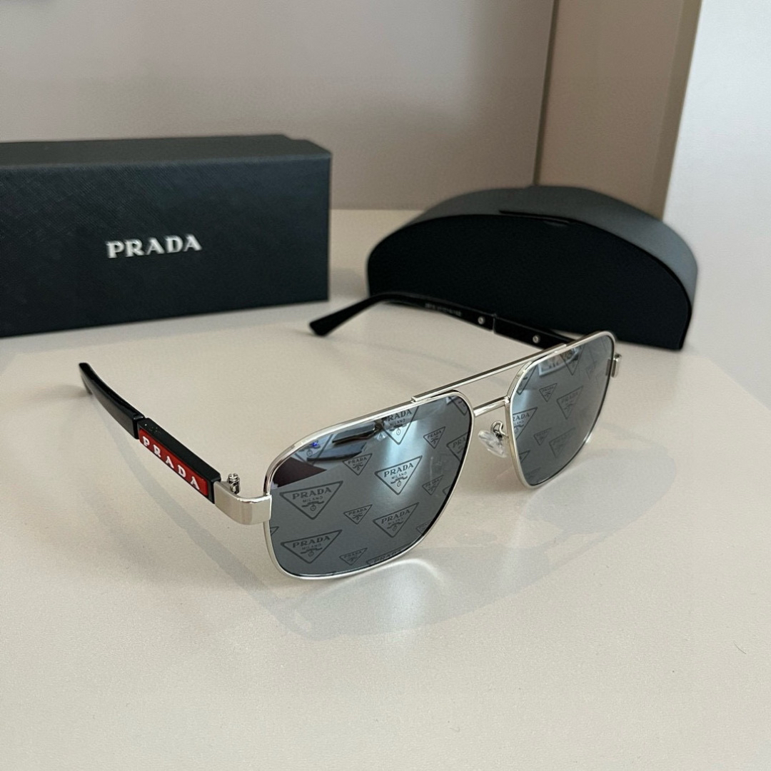 Prada round frame sunglasses