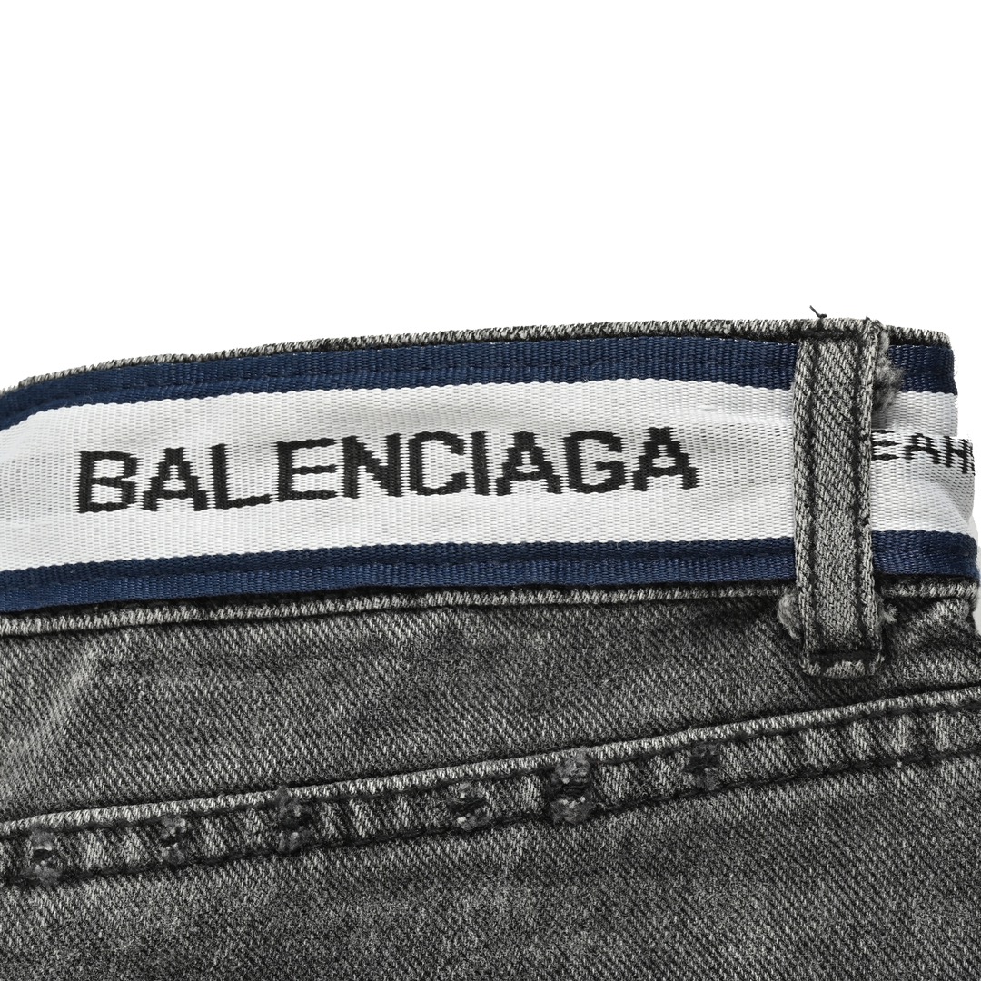 Balenciaga Waistband Lettering Jeans