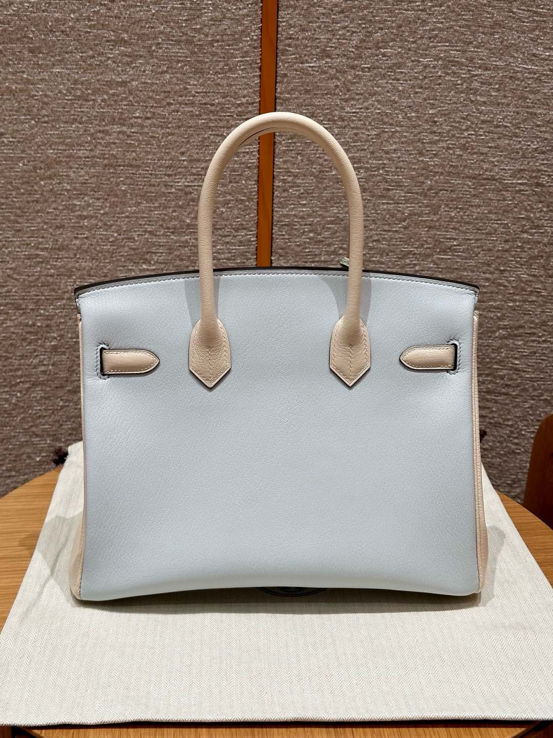 Hermes Birkin T0Blue Brumei2Nata Handbag (Handmade to Order)