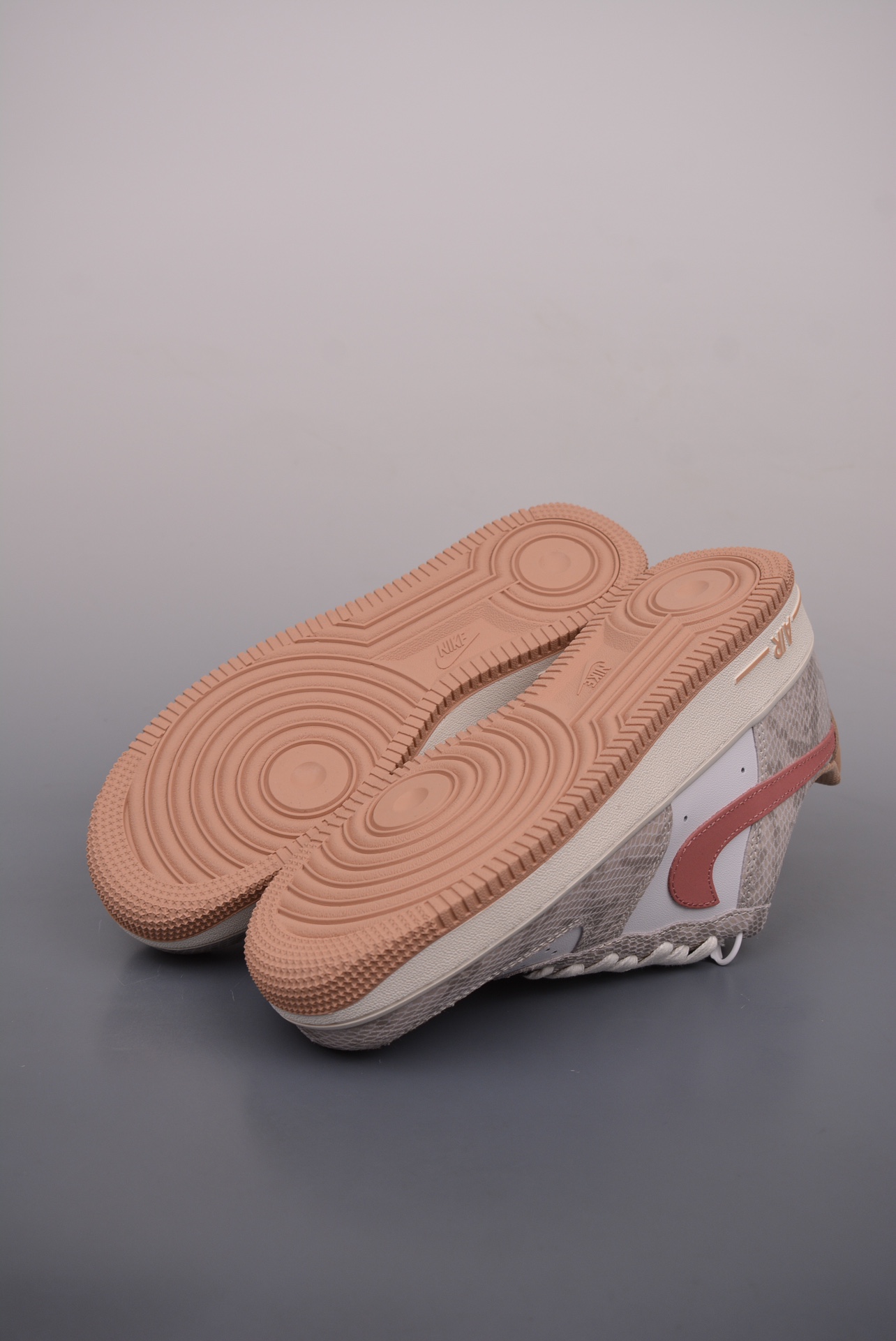 Nike Air Force 1 Low White Brown Snake Pattern HF2898-100
