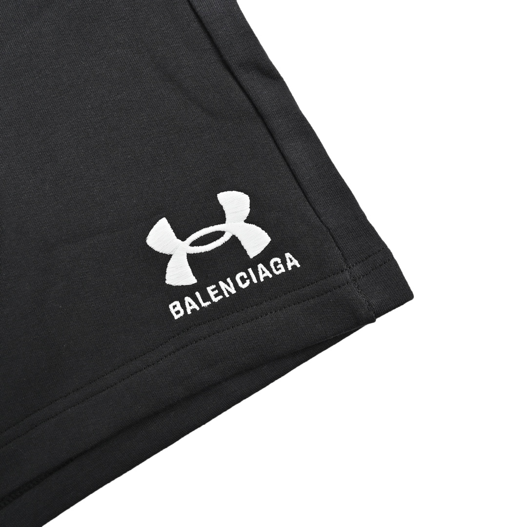 Balenciaga 24ss Under Armour co-branded embroidered shorts