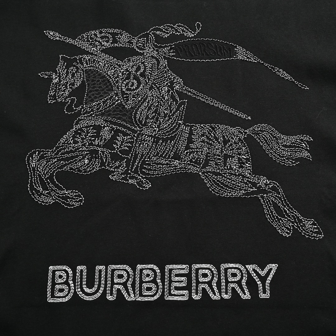 Burberry 24ss embroidered knight horse short sleeve