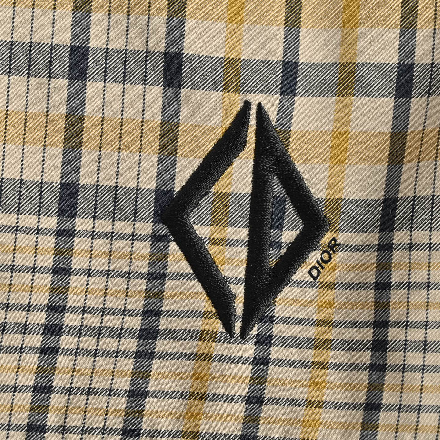 Dior 25ss diamond stripe blend shorts