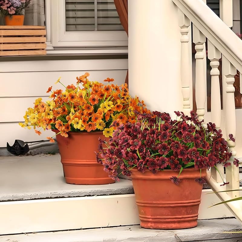 🔥On Sale🔥12 Bundles Artificial Fake Fall Plants Flowers