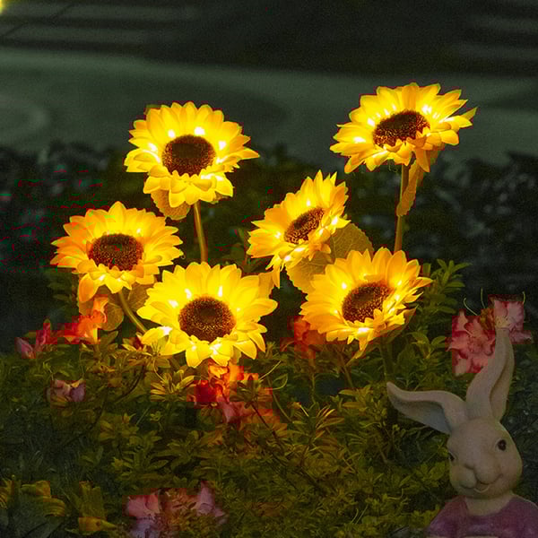 💥Last Day Promotion-[SAVE 50% OFF]--Waterproof Solar Sunflower Light--BUY 3 GET 10% OFF & FREE SHIPPING