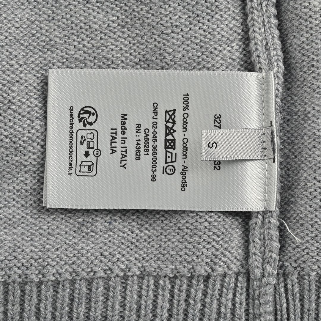 Dior 24Fw signature monogram embroidered cardigan sweater