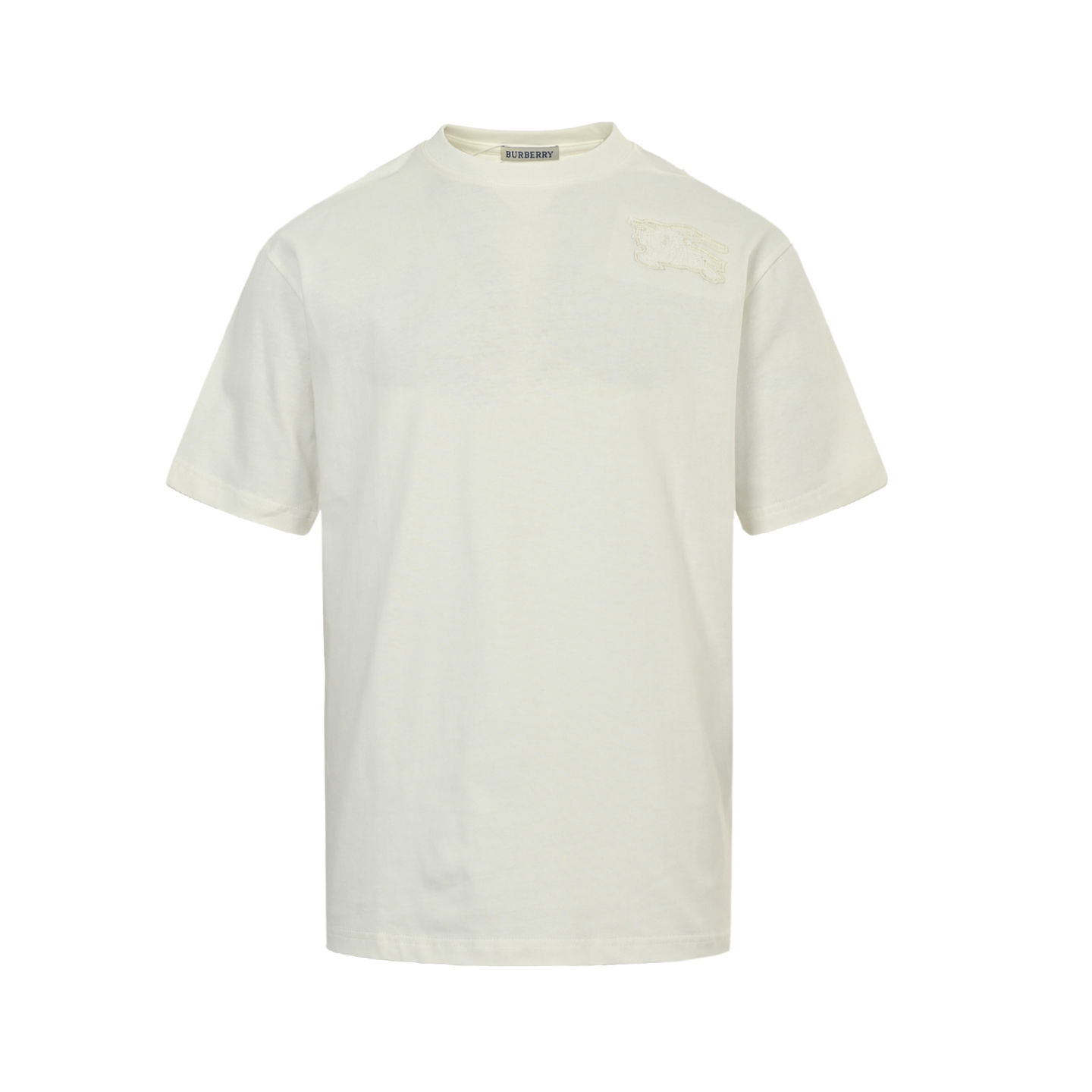 Burberry 25ss short-sleeved shirt with horse patch on the shoulder