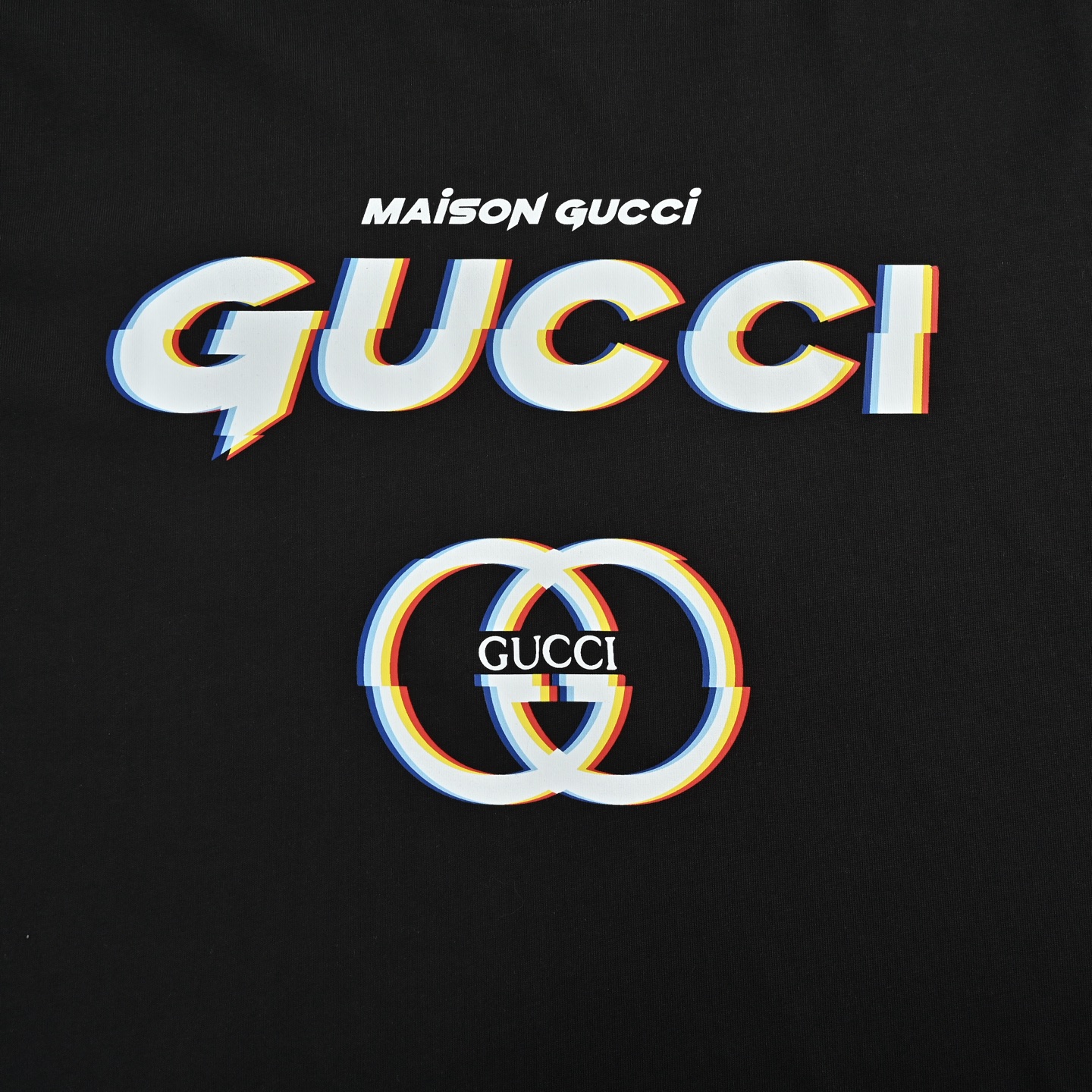 Gucci 24ss phantom letter print short sleeve