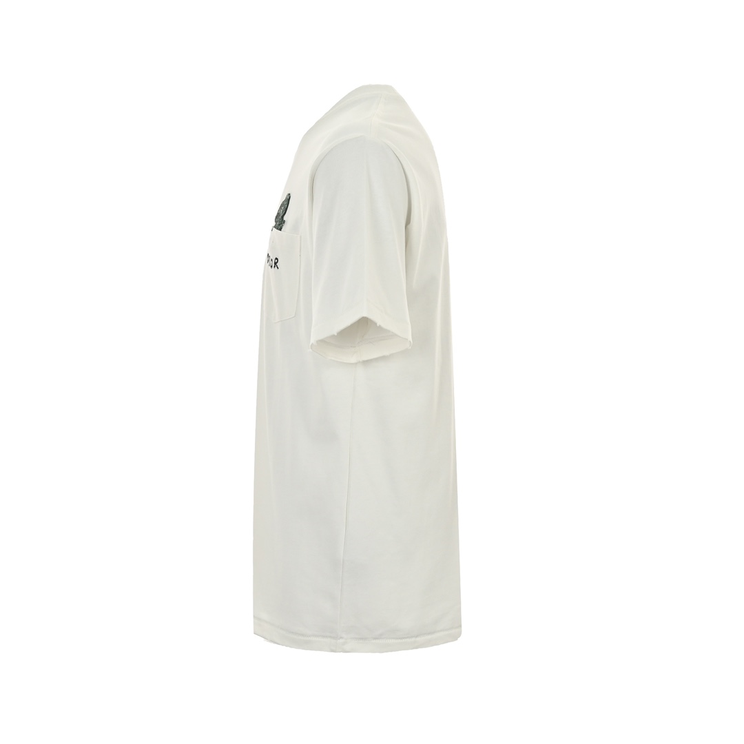 Dior 24ss pocket dinosaur embroidered short sleeve