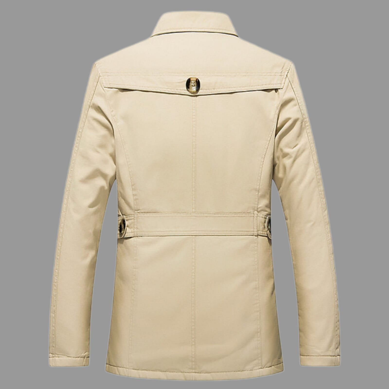 Men's insulated trench coat