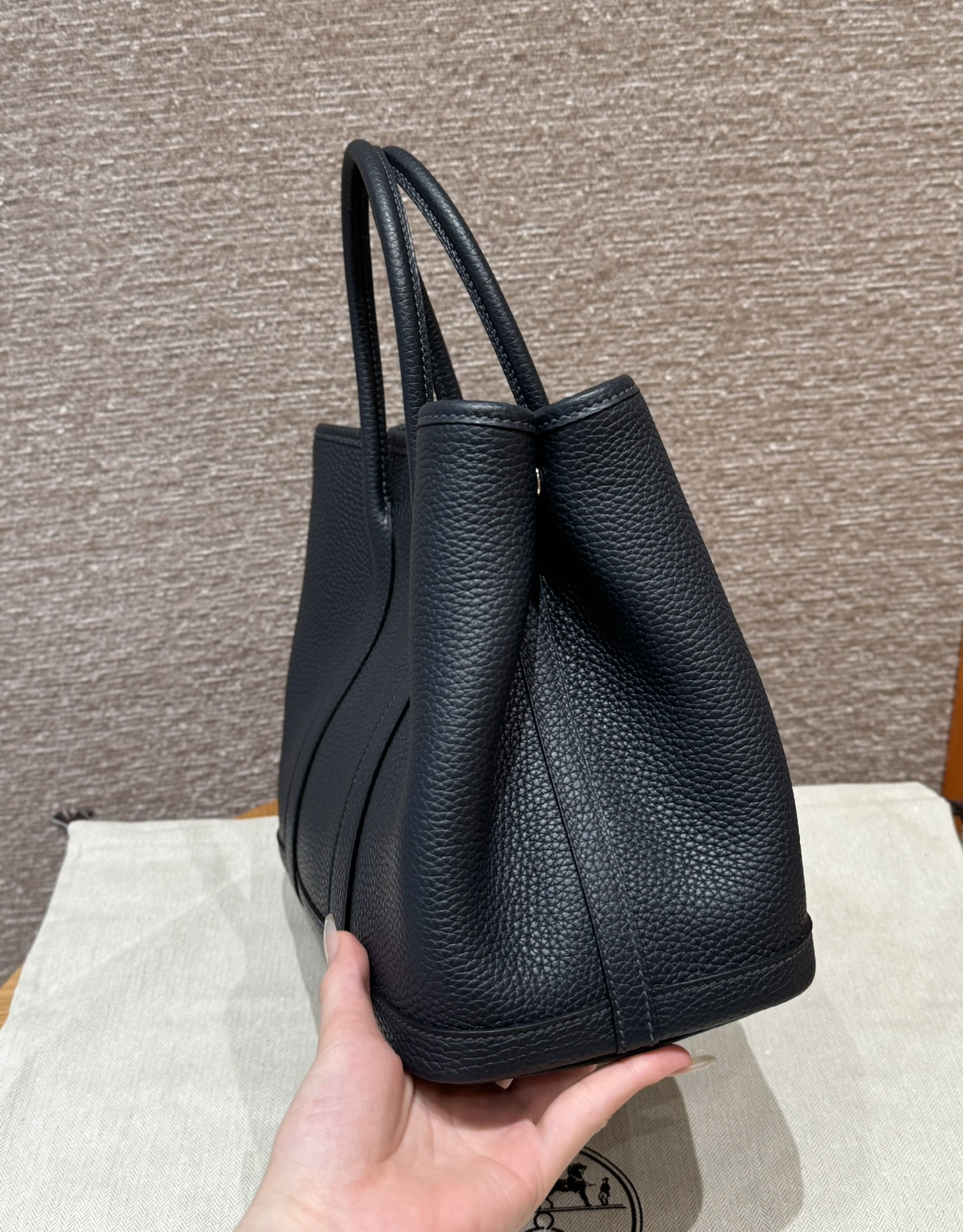 Hermes Garden party 30cm 76Blue indigo handbag (handmade to order)